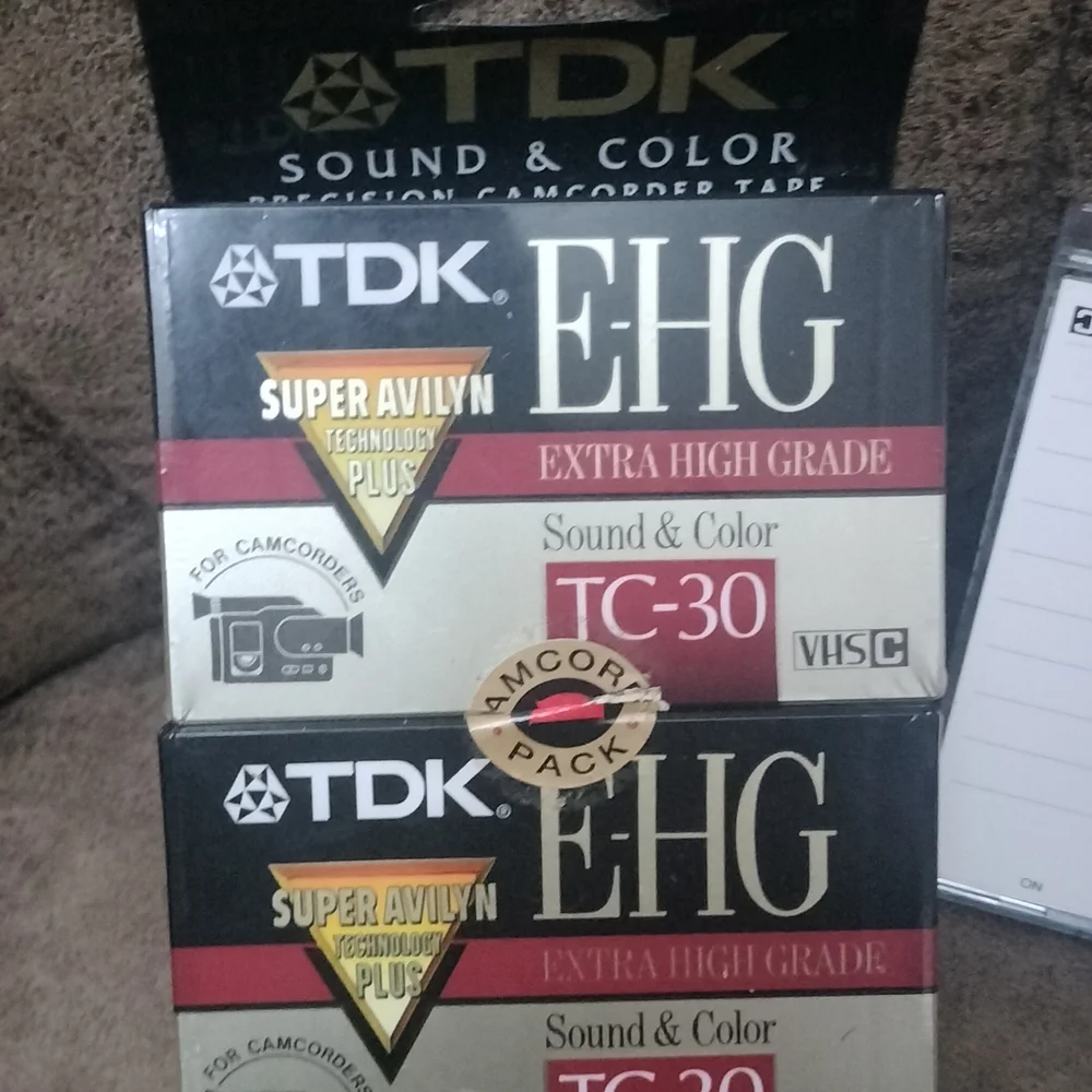 TDK EHG TC-30 VHS Camcorder Tapes Lot Of 4